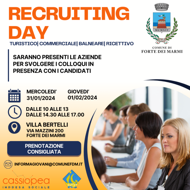 Recruiting Day settore turistico